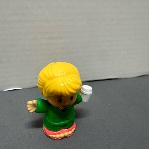 Little People Colorful Kids Action Figure with Green and Yellow Outfit